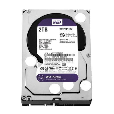 هارد دیسک اینترنال وسترن دیجیتال *نو* مدل Purple ظرفیت 2 ترابایت با گارانتی رایکا
