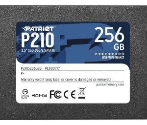 حافظه SSD اینترنال 256 گیگابایت پاتریوت مدل P210 SATA 2.5 Inch