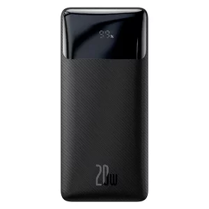 پاوربانک بیسوس مدل Bipow Digital display fast charge Display 20W black OE ظرفیت 30000 میلی آمپر ساعت