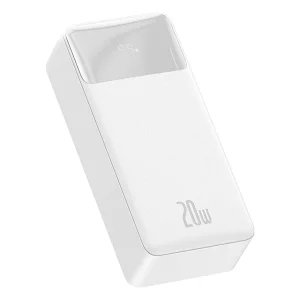 پاوربانک بیسوس مدل Bipow Digital display fast charge Display 20W white OE ظرفیت 30000 میلی آمپر ساعت