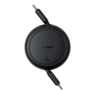 کابل دو سر تایپ سی بیسوس Baseus Free2Pull Mini Charging Cable 60w 1m Cluster Black