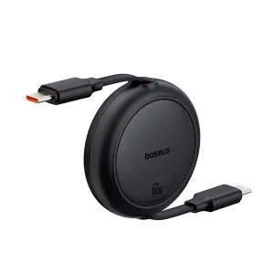 کابل دو سر تایپ سی بیسوس Baseus Free2Pull Mini Charging Cable 60w 1m Cluster Black