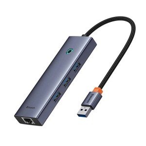 هاب 4 پورت USB بیسوس مدل BS-OH109 UltraJoy Space Grey
