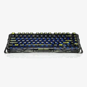 کیبورد مخصوص بازی گراوا استار مدل GravaStar Mercury K1 Lite Transparent Black