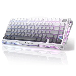 کیبورد مخصوص بازی گراوا استار مدل GravaStar Mercury K1 Gradient White