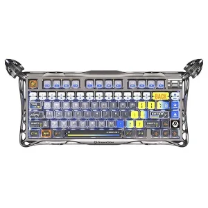 کیبورد مخصوص بازی گراوا استار مدل GravaStar Mercury K1 Pro Interstellar Silver