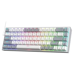 کیبورد مخصوص بازی ردراگون مدل Castor K631 WG