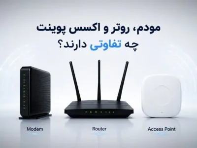 تفاوت بین مودم، روتر، اکسس پوینت