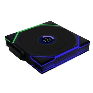 فن کیس لیان لی مدل UNI FAN TL120 LCD Wireless Black بسته 3 عددی