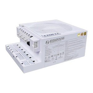 پاور 1200 وات لیان لی مدل EDGE GOLD 1200 UK White Full Modular به همراه هاب