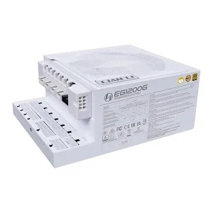 پاور 1200 وات لیان لی مدل EDGE GOLD 1200 UK White Full Modular به همراه هاب