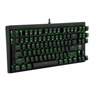 کیبورد مخصوص بازی تی دگر مدل T-Dagger Corvette T-TGK302 blue switch