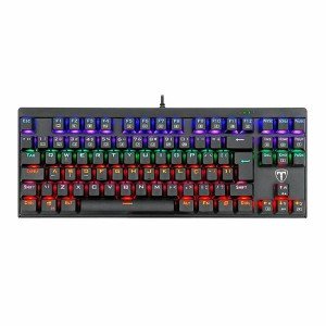 کیبورد مخصوص بازی تی دگر مدل T-Dagger Corvette T-TGK302 blue switch