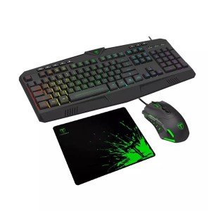 کیبورد و موس و موس پد گیمینگ تی دگر مدل T-Dagger Bundle T-TGS006