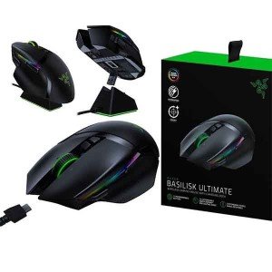 موس مخصوص بازی ریزر مدل Basilisk Ultimate with charging doc