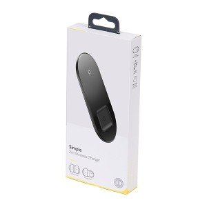هاب شارژر وایرلس بیسوس مدل Baseus 2 in 1 Wireless Charger Turbo Edition TZWXJK-BO1