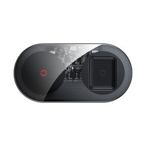هاب شارژر وایرلس بیسوس مدل Baseus 2 in 1 Wireless Charger Turbo Edition TZWXJK-BO1