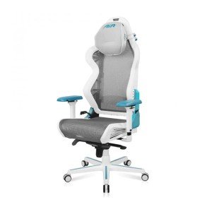 صندلی اداری مدیریتی و مخصوص بازی دی ایکس ریسر سفید و آبی مدل Air/D7200/WQ.G