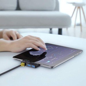 هاب آداپتور بیسوس 3 پورت مدل CAHUB-FP01