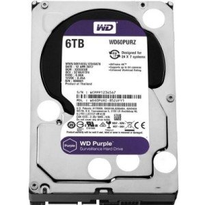هارد دیسک اینترنال وسترن دیجیتال مدل Purple ظرفیت 6 ترابایت
