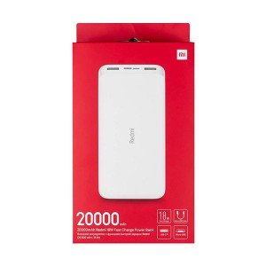 پاوربانک شیائومی مدل Redmi PB200LZM ظرفیت 20000 میلی آمپر ساعت به همراه کابل