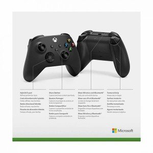 دسته بازی بی سیم مایکروسافت مدل Xbox Controller Carbon Black