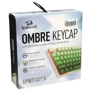 مجموعه کامل کلید کیبورد مکانیکال ردراگون مدل A140 Ombre green