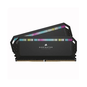 حافظه رم دسکتاپ کورسیر مدل DOMINATOR PLATINUM RGB black 32GB 16GBx2 4000Mhz CL19