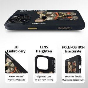 کاور طرح دار IPhone 15 Promax  نیمی مدل jacket dog