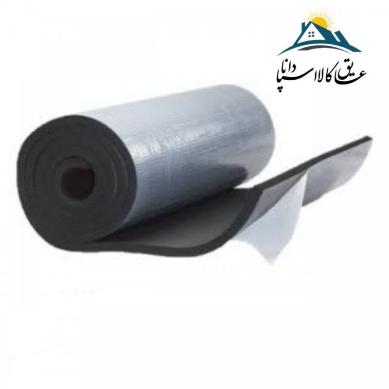 عایق رولی الاستومری ضخامت 32 میلی متر پشت چسب دار ساده