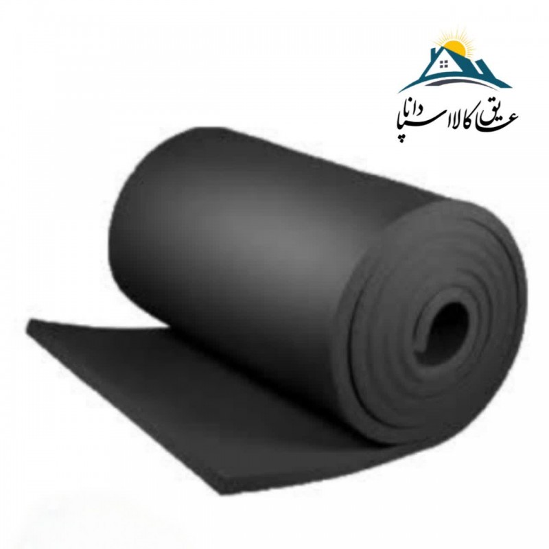 عایق رولی الاستومری ضخامت 13 میلی متر ساده