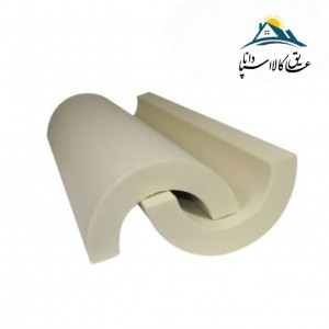 عایق پلی یورتان لوله ای 3 اینچ ضخامت 1.5cm دانسیته 40kg/m3