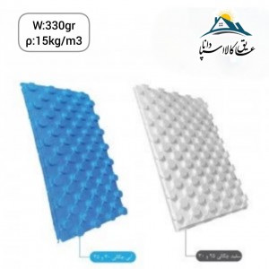 فوم پنل گرمایش از کف یونولیتی (شانه تخم مرغی) وزن330gr چگالی 15kg/m3