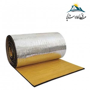 فوم الاستومری19میل 1×10 مترپشت چسبدار ساده با روکش الومینیوم 130 میکرون ا Elastomeric insulation 19 mm 1 x