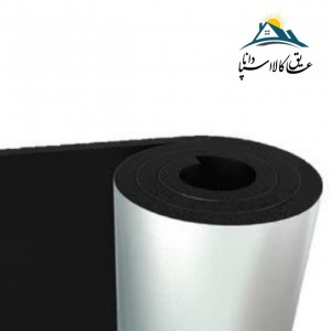 عایق رولی الاستومری ضخامت 19 میلی متر روکش آلومینیوم 130 میکرون