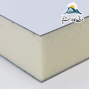 عایق پلی یورتان تخته ای فویل دار مسلح ضخامت 10cm و دانسیته 45kg/m3