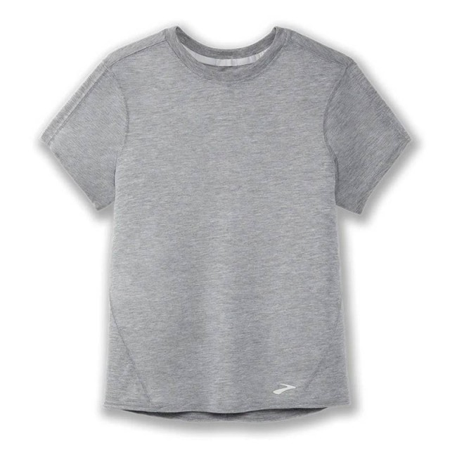 تیشرت ورزشی زنانه بروکس مدل Brooks Women Distance Short Sleeve|طوسی