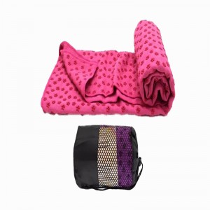 زیر انداز یوگا حوله ای مدل Yoga Mat Towel|صورتی تیره