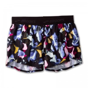 شورت ورزشی زنانه بروکس مدل Brooks Women's Chaser 3" Short| مشکی طرح دار