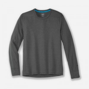 آستین بلند ورزشی مردانه بروکس مدل Brooks Men's Distance Long Sleeve|سبز