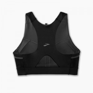 نیم تنه ورزشی زنانه بروکس مدل Brooks 3 Pocket Sports Bra| مشکی