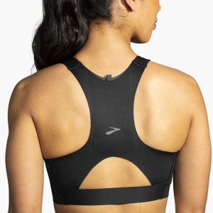 نیم تنه ورزشی زنانه بروکس مدل Brooks 3 Pocket Sports Bra| مشکی