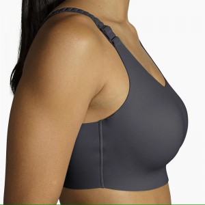 نیم تنه ورزشی زنانه بروکس مدل Brooks Scoopback 2 Sports Bra| طوسی