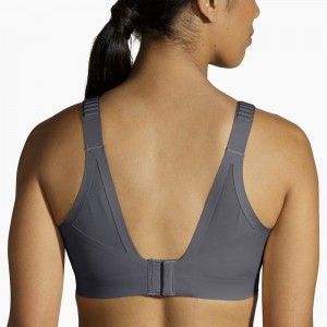 نیم تنه ورزشی زنانه بروکس مدل Brooks Scoopback 2 Sports Bra| طوسی
