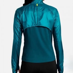 کاپشن ورزشی زنانه بروکس مدل Brooks Women's Fusion Hybrid Jacket|مسی