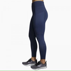 لگ ورزشی زنانه بروکس مدل Brooks Women's Method 7/8 Tight|سرمه ای