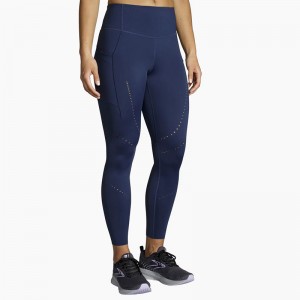 لگ ورزشی زنانه بروکس مدل Brooks Women's Method 7/8 Tight|سرمه ای