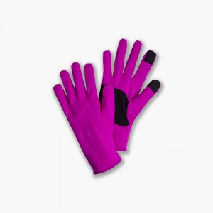 دستکش ورزشی بروکس مدل  Brooks Unisex Fusion Midweight Glove|ارغوانی