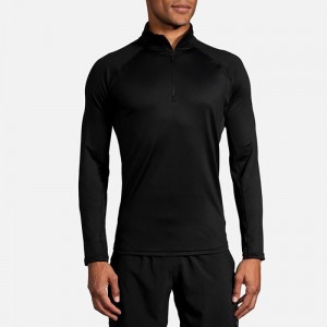 نیم زیپ ورزشی مردانه بروکس مدل Brooks Men's Dash 1/2 Zip|مشکی