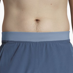 شورت ورزشی مردانه بروکس مدل Brooks Men's Sherpa 5" 2-in-1 Short|طوسی آبی
